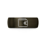 unique anniversary present ideas – gunmetal & black tungsten wallet wedding band