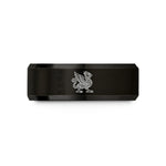 best friend present ideas – black tungsten cockatrice wedding band