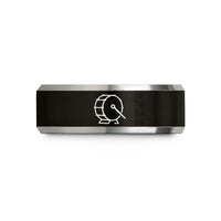 birthday presents ideas – black & grey tungsten marching bass drum wedding band