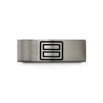 personalized presents for friends – gold & gray tungsten officer bars pair wedding band