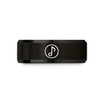 personalized presents for men – black tungsten eighth notes wedding band