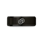 best wife present ideas – black & gold tungsten cucumber slices wedding band