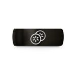 presents for her birthday – black tungsten cucumber slices wedding band
