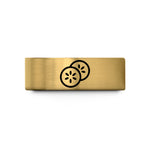 personalized rings for her – gold tungsten cucumber slices wedding band