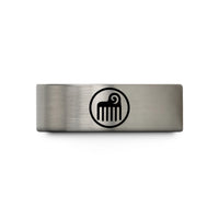 best rings for women – gray tungsten duafe circle wedding band