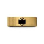 custom rings for her – gold tungsten bisexual flag wedding band
