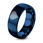 swatch color sample for Spectrum Lines Heart ring style 01