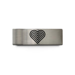 unique rings for women – gold & blue & grey tungsten spectrum lines heart wedding band