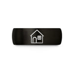 unique presents for her – black & rose gold tungsten house silhouette wedding band