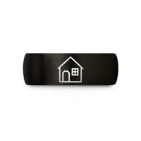 personalized jewelry for women – black tungsten house silhouette wedding band