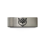 black tungsten ring her – blue & grey tungsten owl eyes wedding band