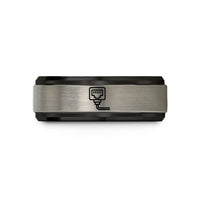 tungsten carbide ring him – black & blue & grey tungsten rj45 plug wedding band