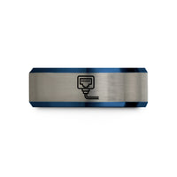 tungsten carbide ring him – black & blue & grey tungsten rj45 plug wedding band