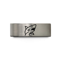 him tungsten band ring – gray tungsten great white shark wedding band