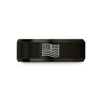black tungsten rings him – black tungsten distressed flag wedding band