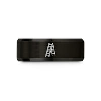 black tungsten wedding bands – black tungsten extension ladder wedding band