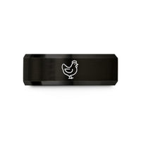 engraved tungsten rings him – black tungsten hen wedding band