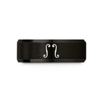 tungsten carbide men's rings – black tungsten string icon wedding band