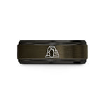 comfort fit tungsten ring – gunmetal & black tungsten arches delicate arch wedding band