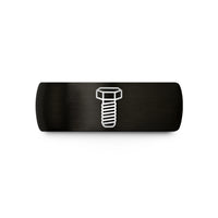 black tungsten ring him – black tungsten hex bolt wedding band