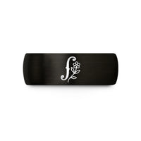 black tungsten ring him – black tungsten f hole vine wedding band