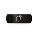 engraved tungsten men's ring – black tungsten mango wedding band