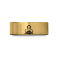 engraved tungsten wedding ring – gold tungsten wedding chapel heart wedding band