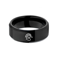 tungsten band for him – black tungsten wood duck wedding band