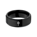 tungsten rings for her – black tungsten fine mesh strainer wedding band