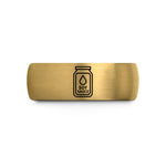 present ideas for her – gold & gray tungsten soy sauce packet wedding band