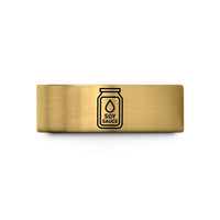 women's tungsten wedding bands – gold tungsten soy sauce packet wedding band