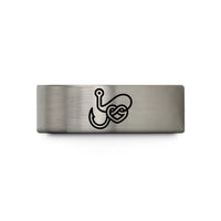 blue accessories for ladies – blue & grey tungsten wave knot wedding band