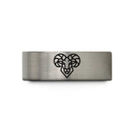 men's black wedding ring – blue & grey tungsten ram wedding band