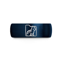tungsten ring for couples – blue tungsten tabs wedding band