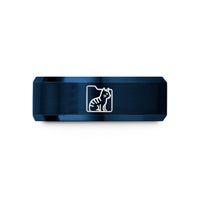 tungsten ring for couples – blue tungsten tabs wedding band