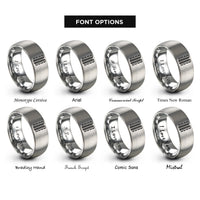 font options for inside engraving on grey bogger style lugs rings
