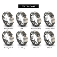 font options for inside engraving on grey boost gauge rings