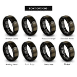 font options for inside engraving on gunmetal & black boost gauge rings