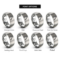 font options for inside engraving on grey box wrench rings