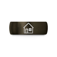 promise rings for couples – gunmetal & black tungsten house wedding band