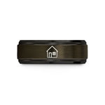 promise rings for couples – gunmetal & black tungsten house wedding band