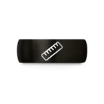 special presents for men – black tungsten ruler wedding band