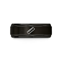 special presents for men – black tungsten ruler wedding band