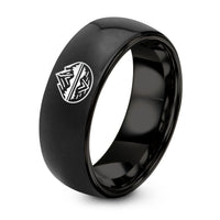 Boyfriend Birthday Gifts from Girlfriend – black tungsten lake peak ring