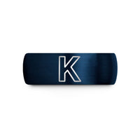 engraved jewelry for him – blue tungsten potassium k wedding band