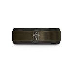 best present ideas men – gunmetal & black tungsten tuner pick wedding band