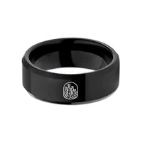 unique presents for guys – black tungsten canyon hoodoo wedding band
