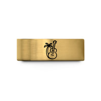 custom rings for couples – gold tungsten guitar tree wedding band