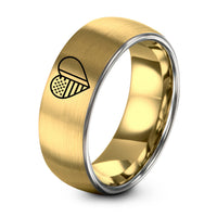 Boyfriend Gifts for Men – gold & grey tungsten usa nigeria heart ring
