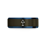 unique presents for boyfriend – gunmetal & blue tungsten daymark triangle wedding band
